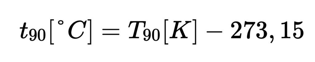 T90-Kelvin-Celsius-Scale